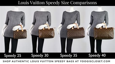 louis vuitton speedy bag sizes.